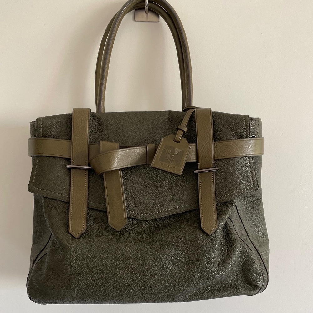 Reed Krakoff Large Boxer Tote Olive / Military green, Excellent Condition